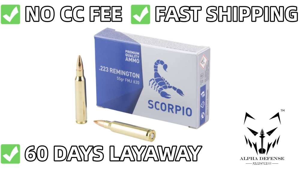 STV Technology, Scorpio Ammo Full Brass Case 223 Rem, 55 Gr, FMJ, 20rd 5.56-img-0