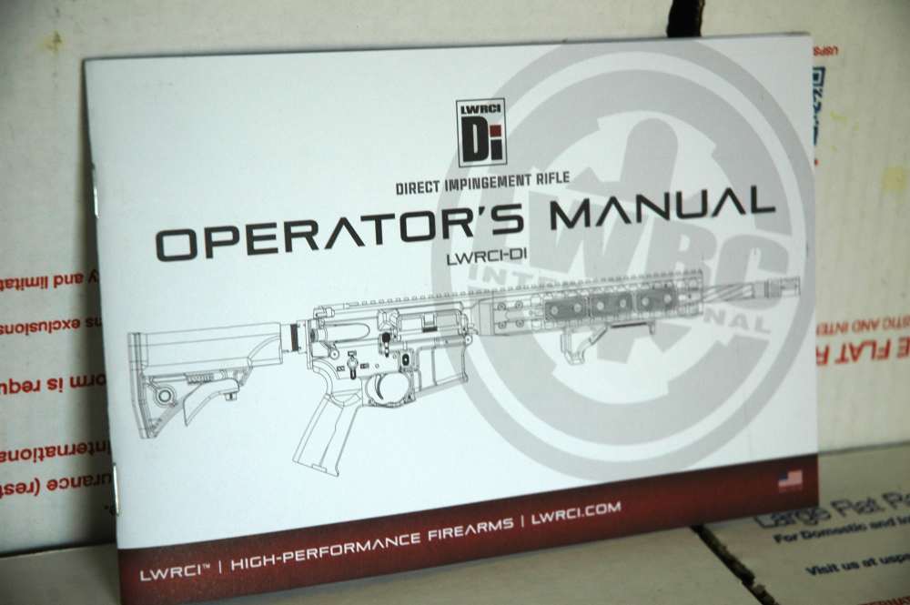 LWRCI DI Direct Impingement Operators Manual AR15 AR-15 M4-img-0