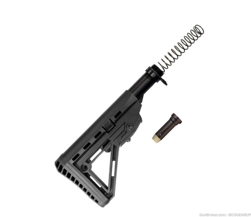AR15 6 Position Butt Stock Kit Mil-Spec Buffer Tube Spring -img-0