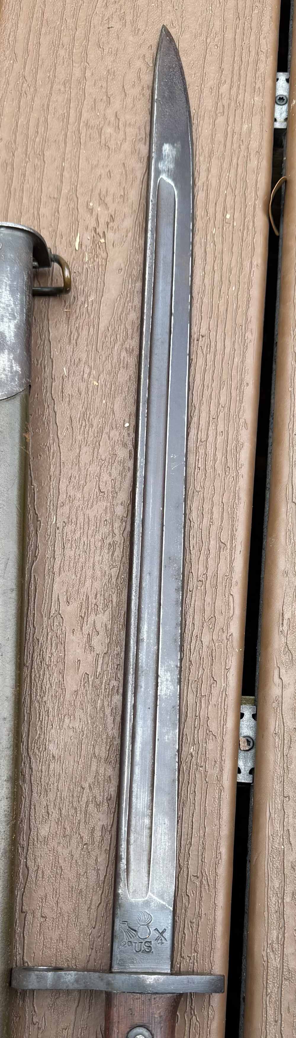Nice US Remington 1917 bayonet for trench shotgun and rifle ww1-img-5