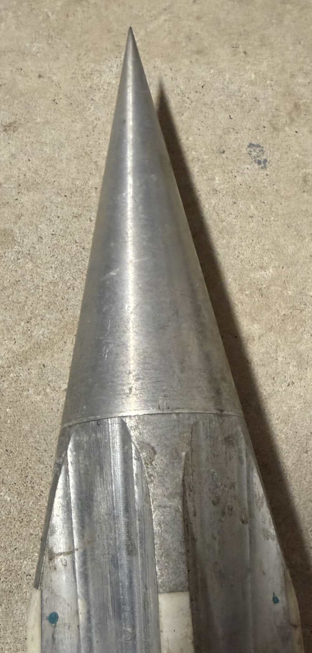 Rare large experimental rocket tip US Vietnam era-img-2