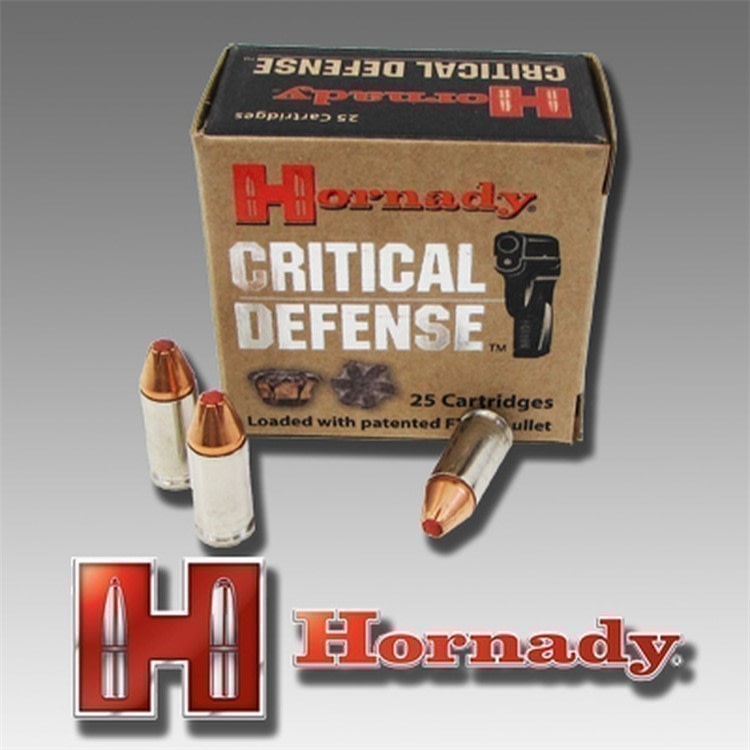 50rds Hornady Critical Defense™ 9mm FTX JHP Luger FlexTip 115 grains HP-img-1