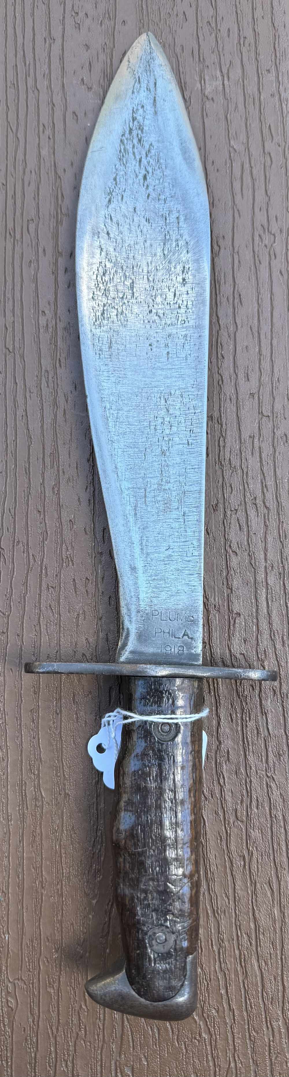Nice model 1917 bolo knife ww1 made by plumb 1918-img-3