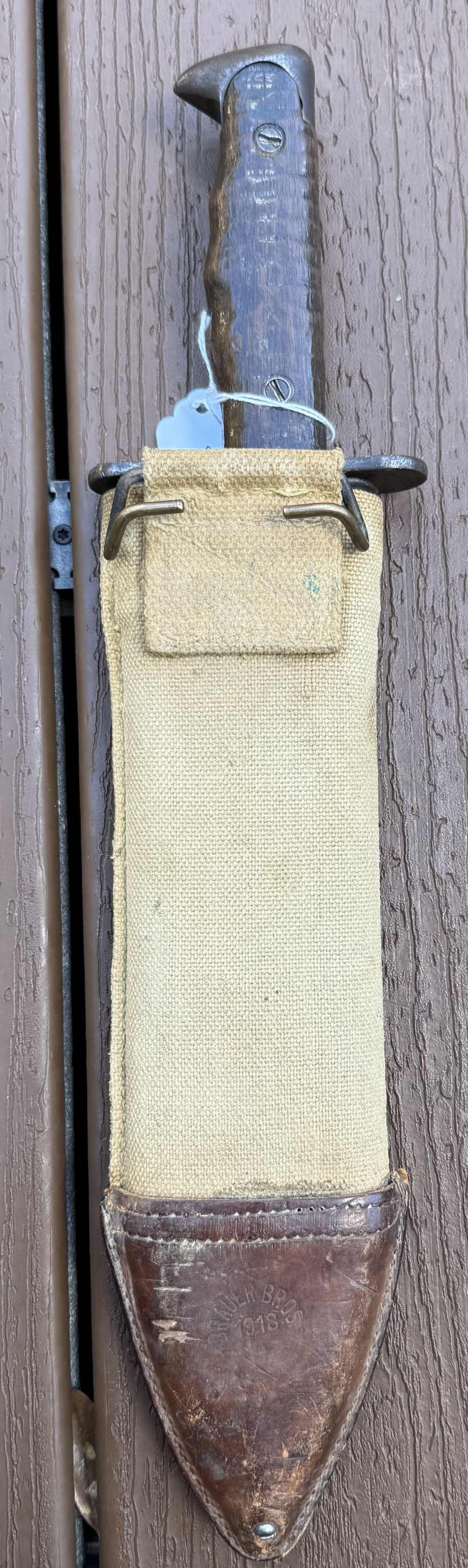 Nice model 1917 bolo knife ww1 made by plumb 1918-img-1