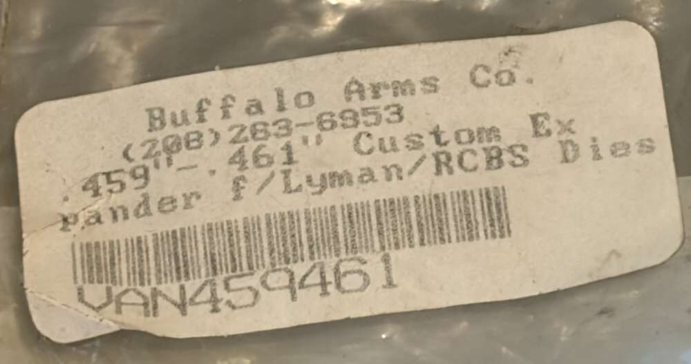 Buffalo Arms .459 510 gr Creedmoor Bullet Mould Sizer Expander Die Expander-img-18