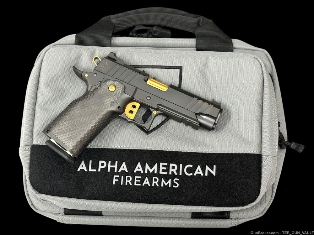 ALPHA AMERICAN AAF3 COMMANDER 4.25” 9MM OPTIC CUT BLACK/GOLD-img-7