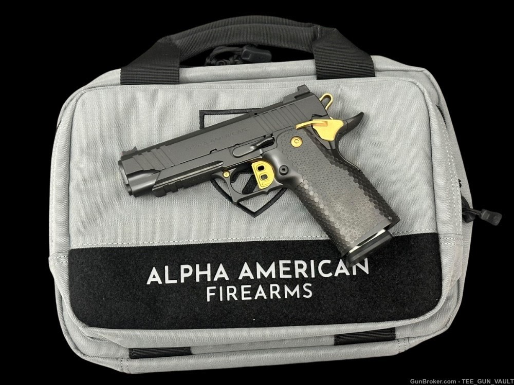 ALPHA AMERICAN AAF3 COMMANDER 4.25” 9MM OPTIC CUT BLACK/GOLD-img-6