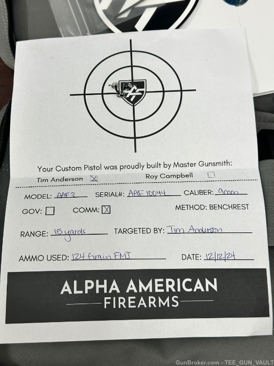 ALPHA AMERICAN AAF3 COMMANDER 4.25” 9MM OPTIC CUT BLACK/GOLD-img-8