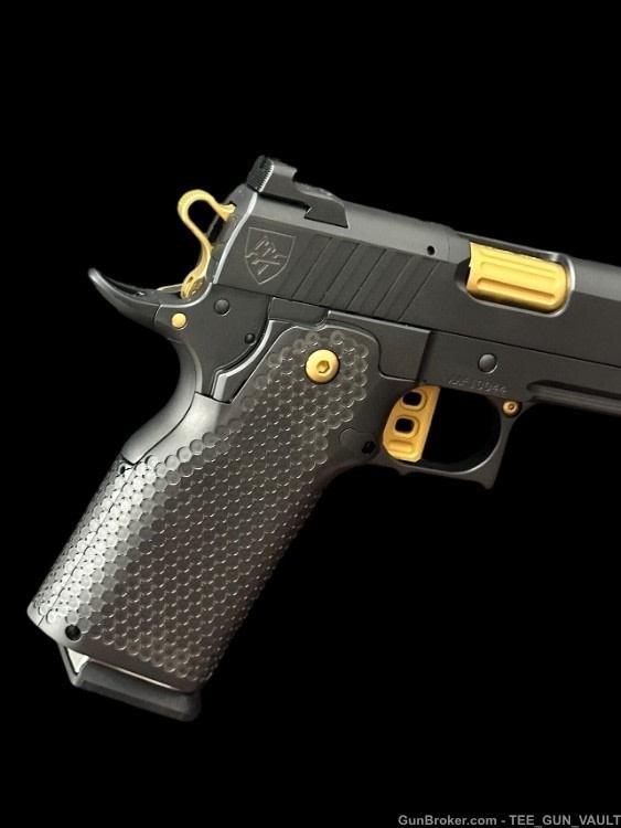 ALPHA AMERICAN AAF3 COMMANDER 4.25” 9MM OPTIC CUT BLACK/GOLD-img-3
