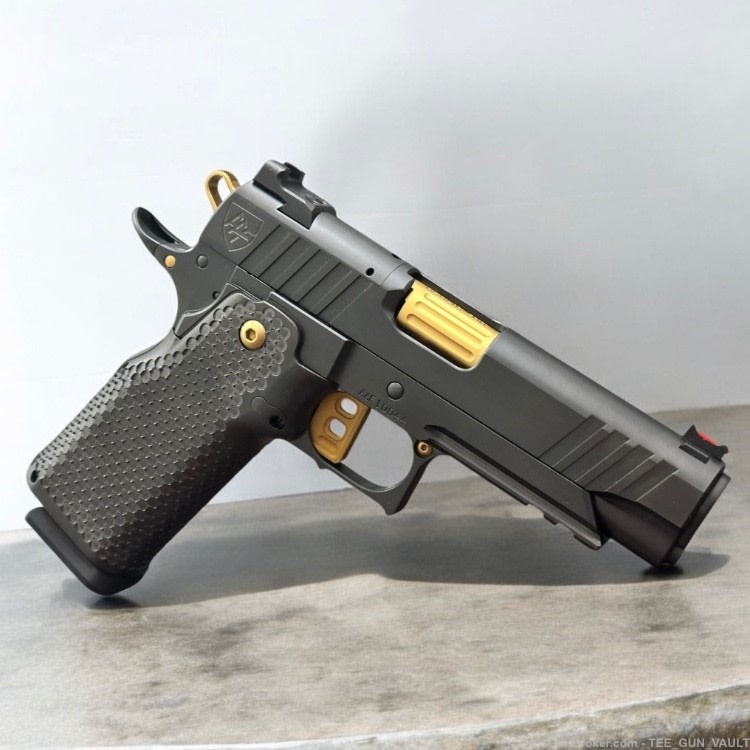 ALPHA AMERICAN AAF3 COMMANDER 4.25” 9MM OPTIC CUT BLACK/GOLD-img-1