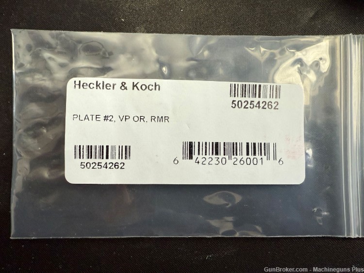 Heckler & Koch Hk Optics Plate #2 for VP9 Optic Ready for RMR   FREE S/H!-img-0