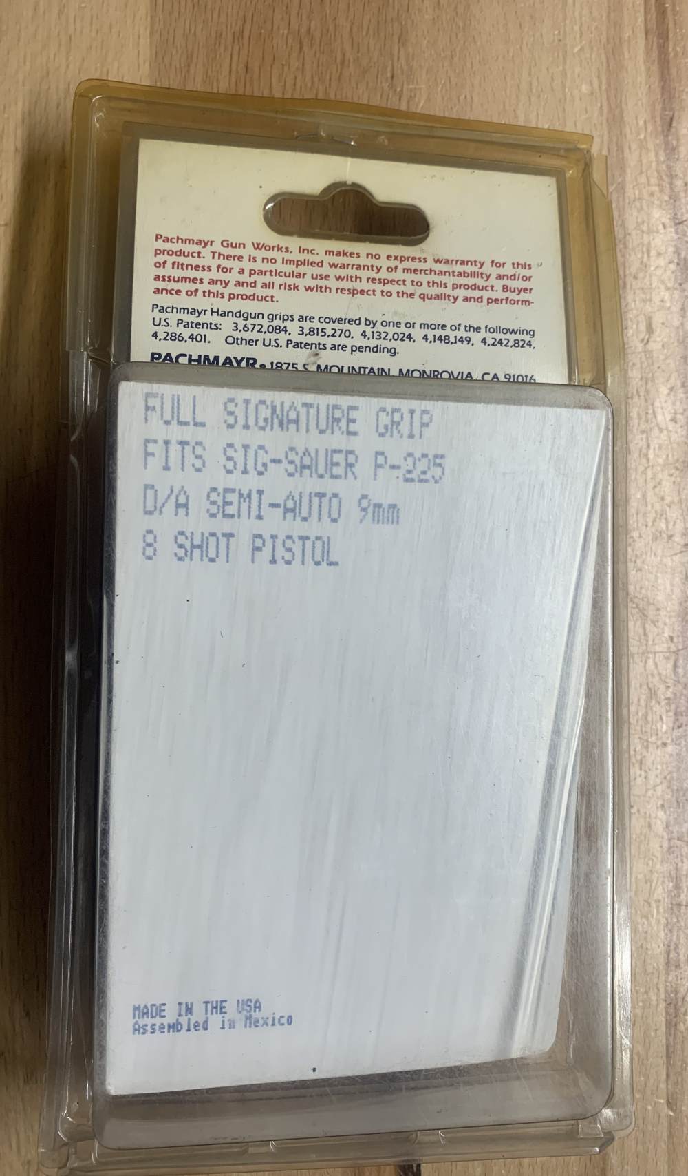 Vintage NOS Pachmayr Signature Sig Sauer P6 P225 Rubber Grips-img-2