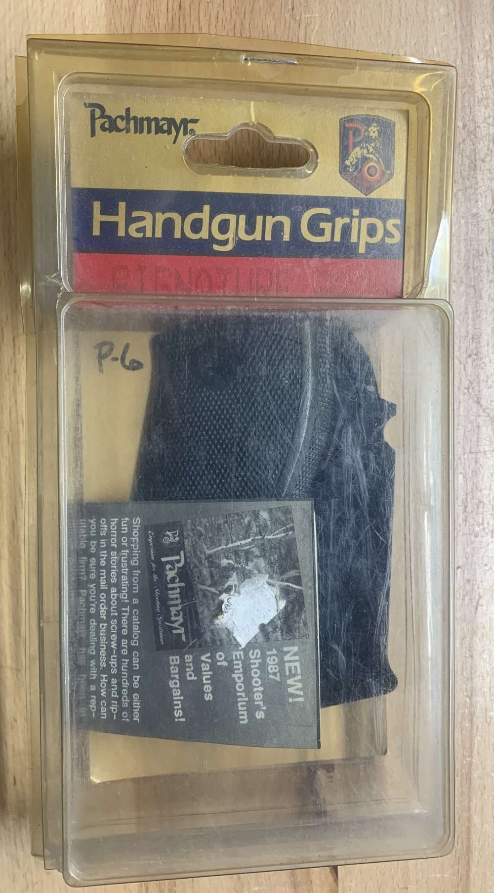 Vintage NOS Pachmayr Signature Sig Sauer P6 P225 Rubber Grips-img-0
