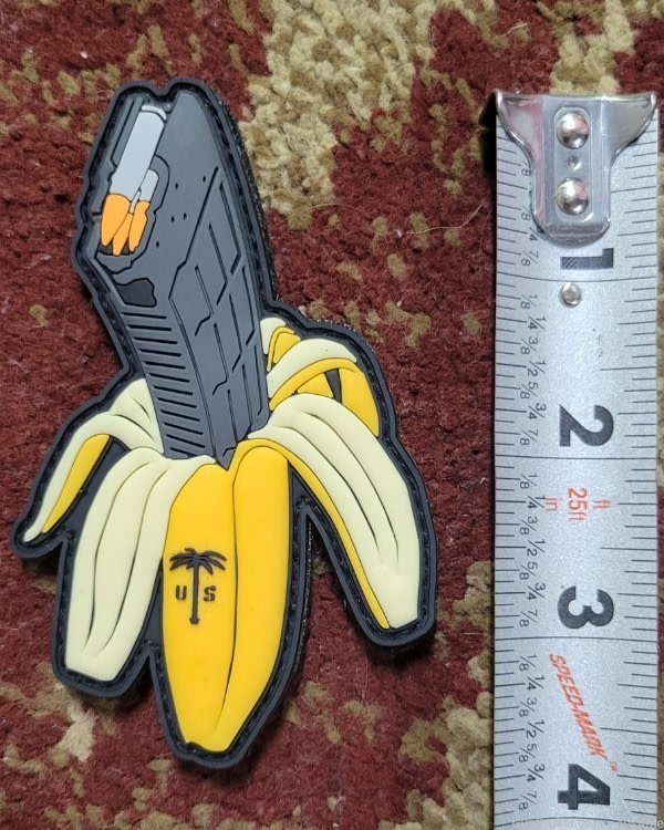 US Palm velcro Banana Clip Patch-img-0