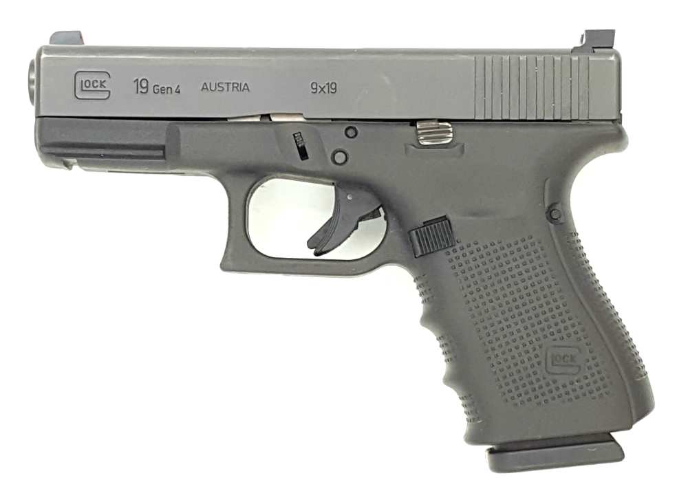 Glock Model 19 Gen 4 Pistol 9mm Cal Night Sights Police Buy Back-img-1