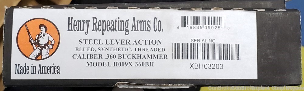 Henry X-Model 360 Buckhammer 21.375in barrel H009X-360BH-img-22