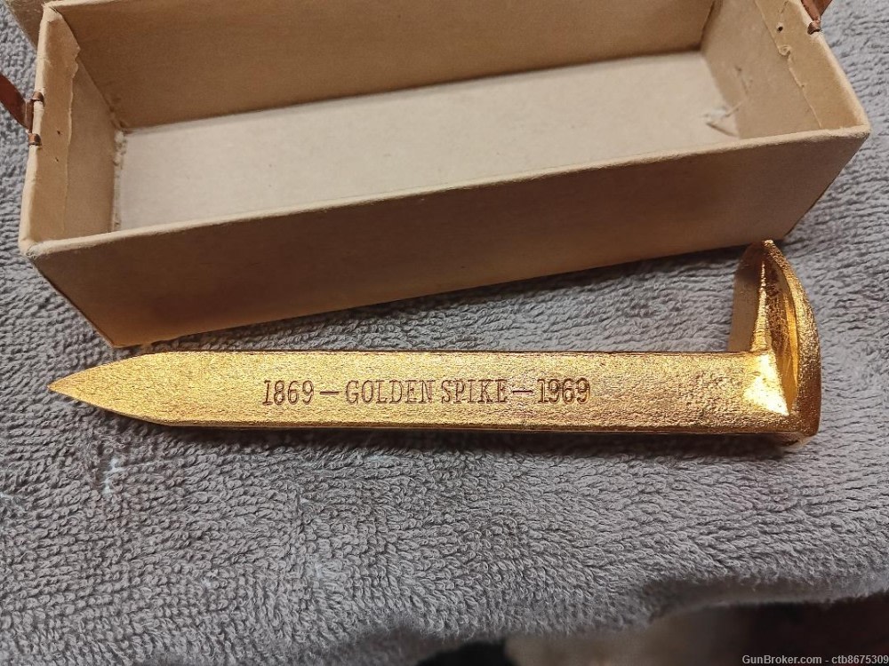 Rare Vintage Colt Firearms Factory 1869 -1969 Colt Commemorative Golden Spi-img-2