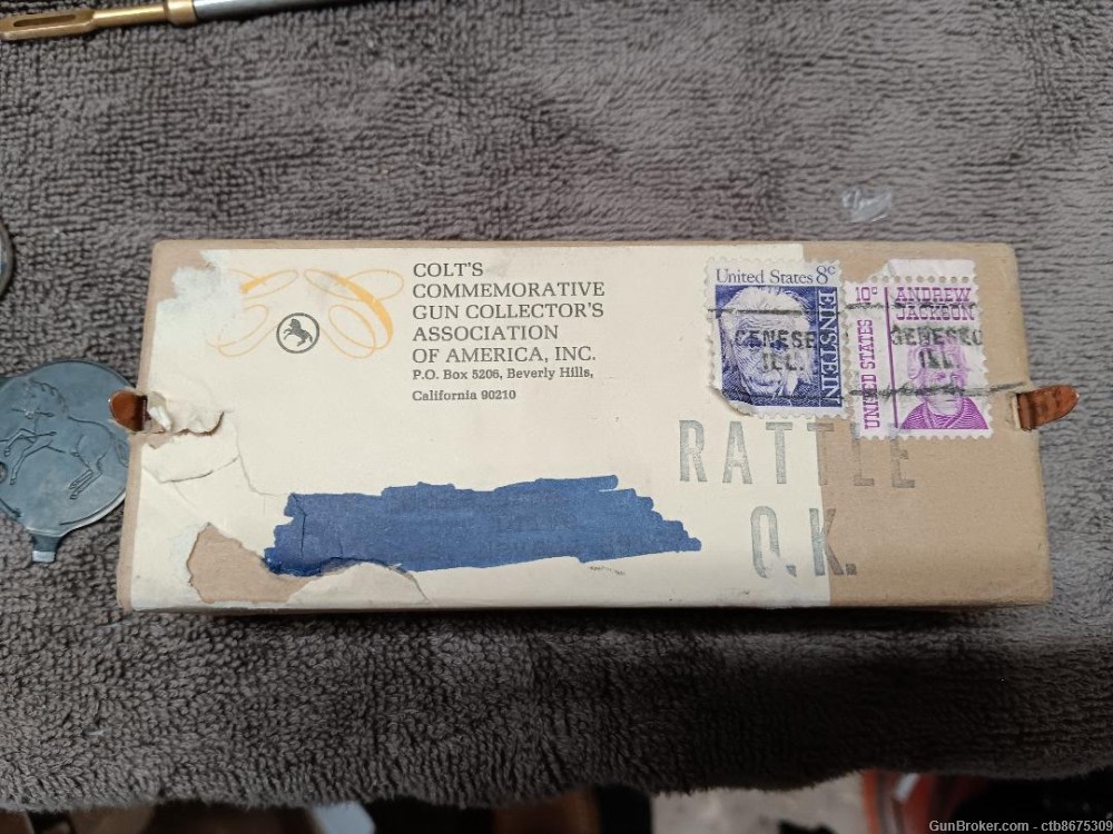 Rare Vintage Colt Firearms Factory 1869 -1969 Colt Commemorative Golden Spi-img-0