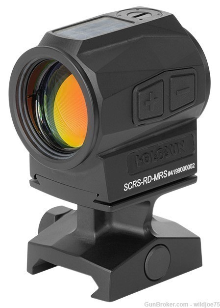 Holosun SCRSRDMRS SCRS RD MRS Black Anodize 1 X 20mm 2 MOA Red Dot/65 MOA -img-0