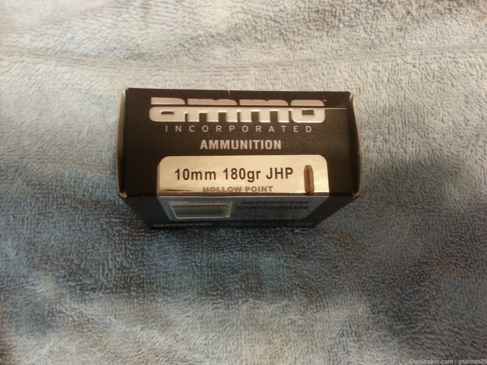 Ammo Incorporated 10mm 180 gr JHP Box of 20 -img-1