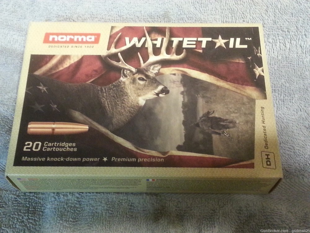 Norma Whitetail  30-06 Springfield 150 Grain Jacketed Soft Point-img-1
