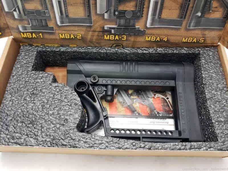 Luth-AR MBA-4 Skullaton AR-15 rifle stock, black-img-1