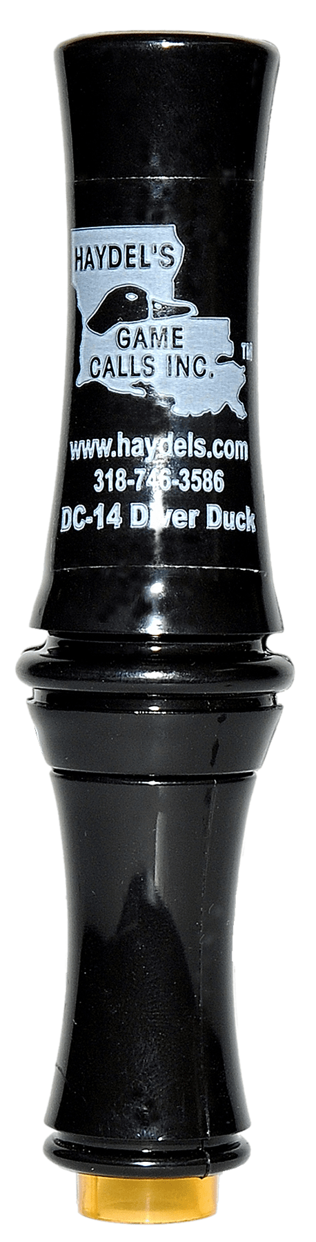 Haydels Game Calls DC14 Diver Duck Open Attracts Black Acrylic-img-0