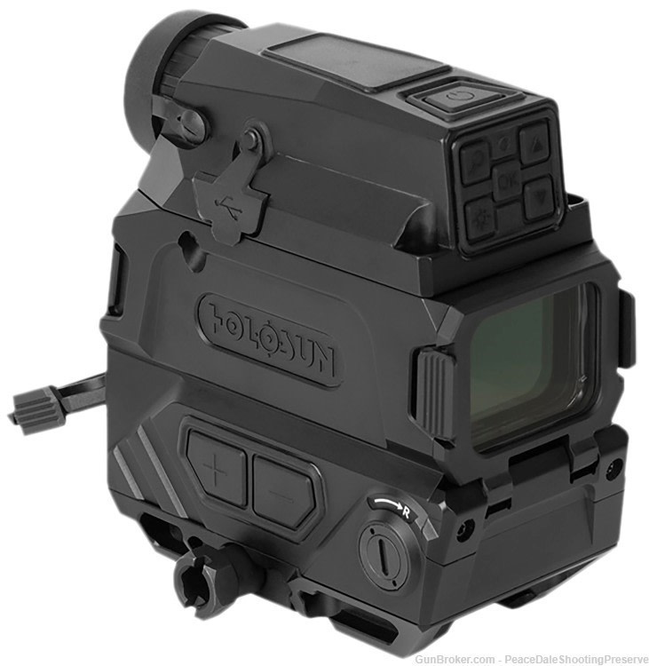 Holosun DRSNV DRS-NV Black  1x/8x 1.25" x 0.98" 2 MOA Red Dot/65 MOA Circle-img-0