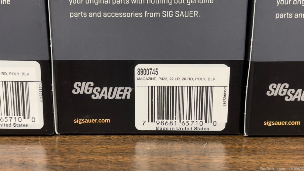 3 Sig Sauer P322 .22 LR 20rd Black Polymer Magazines mags-img-2