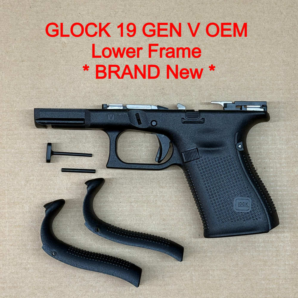 Glock 19V Gen V OEM Factory Lower Frame – Factory Parts NEW GLPV1950201 -TM-img-0