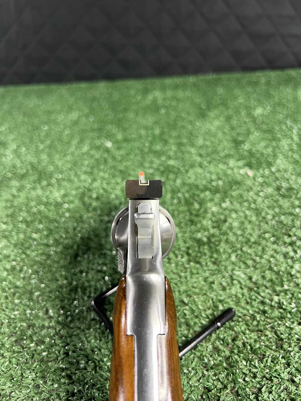 Vintage Taurus model 66 stainless steel 2.5” barrel wood grips RARE model  -img-4