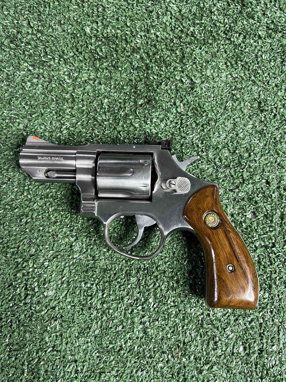 Vintage Taurus model 66 stainless steel 2.5” barrel wood grips RARE model  -img-12
