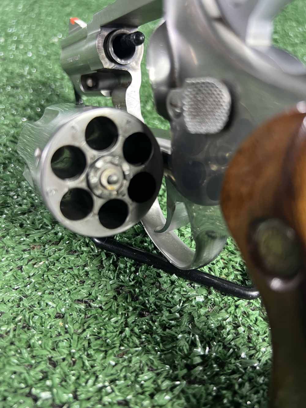 Vintage Taurus model 66 stainless steel 2.5” barrel wood grips RARE model  -img-11