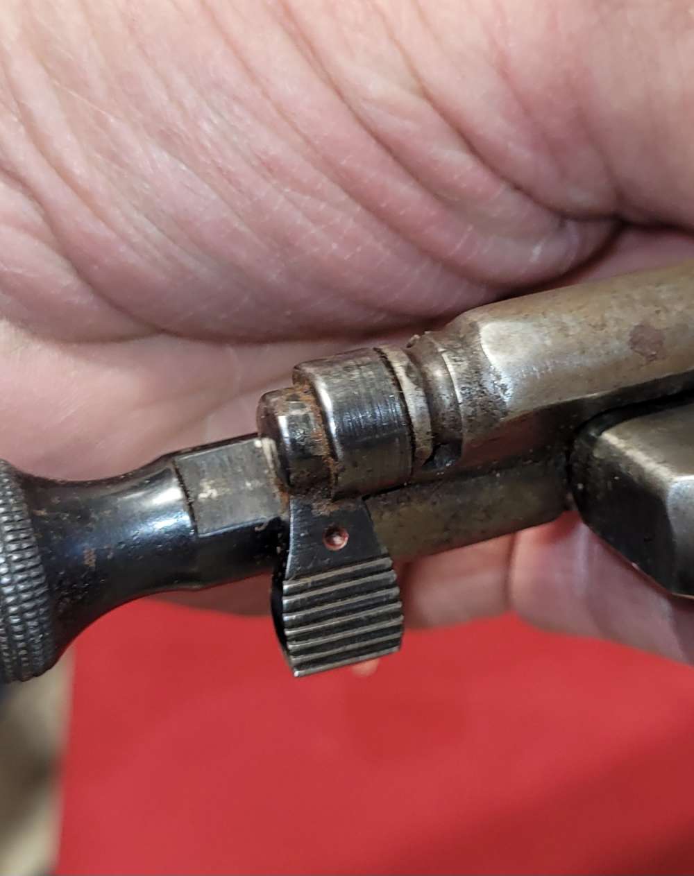 US model 1898 Krag bolt altered for scope parts-img-3