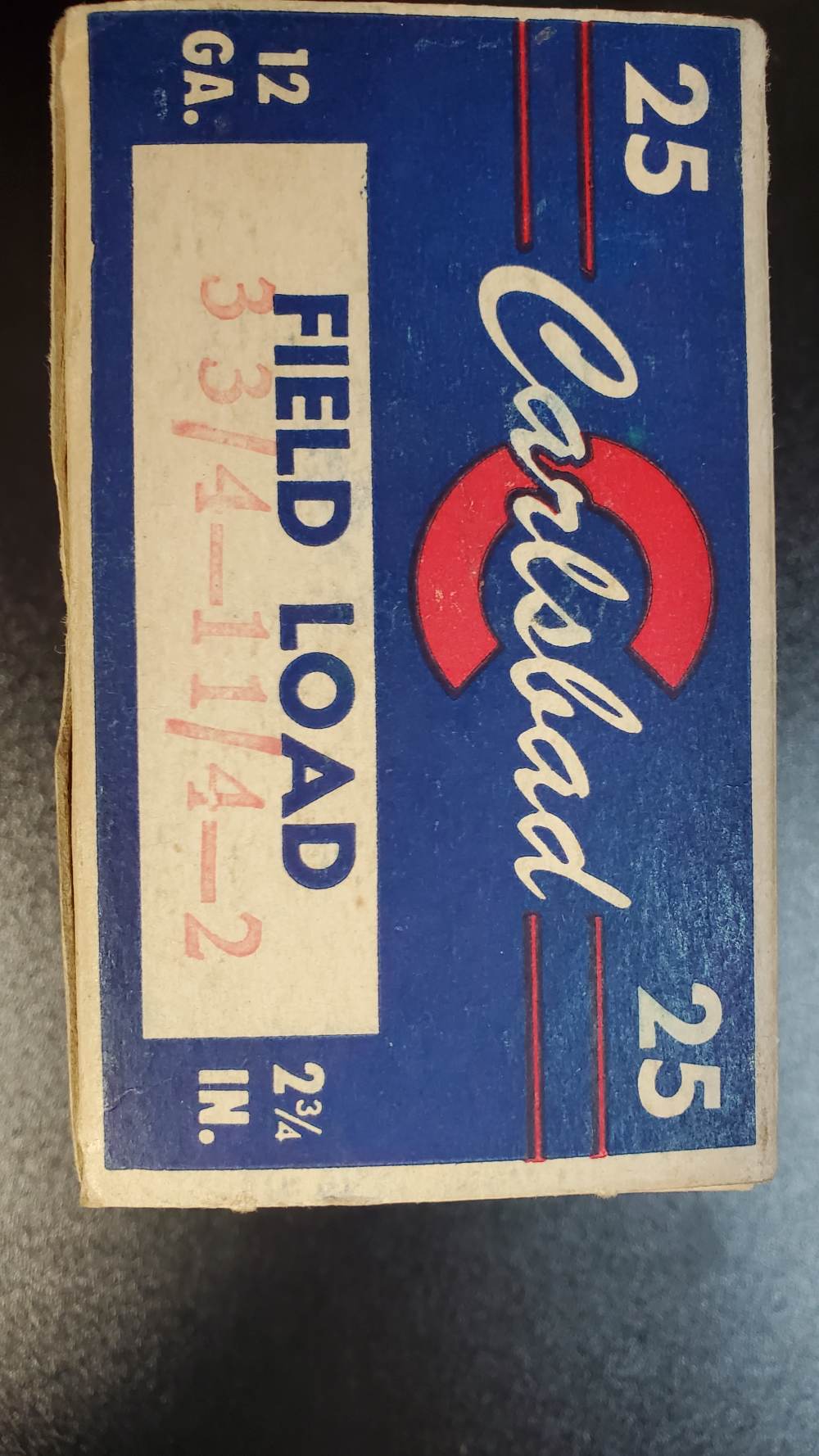 Carlsbad Field Load Shotshells – 12 Gauge – Full Box (25 Rounds)-img-0