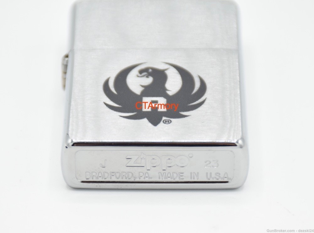 RUGER FIREARMS ZIPPO LIGHTER BRUSHED CHROME 10/22 5.7 LCP MINI14 LC CARBINE-img-9