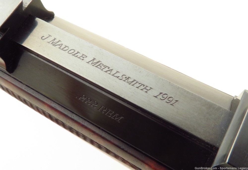 Custom Ruger No. 3 .222 Remington, 1991, Dubber, Madole, octagon, layaway-img-18