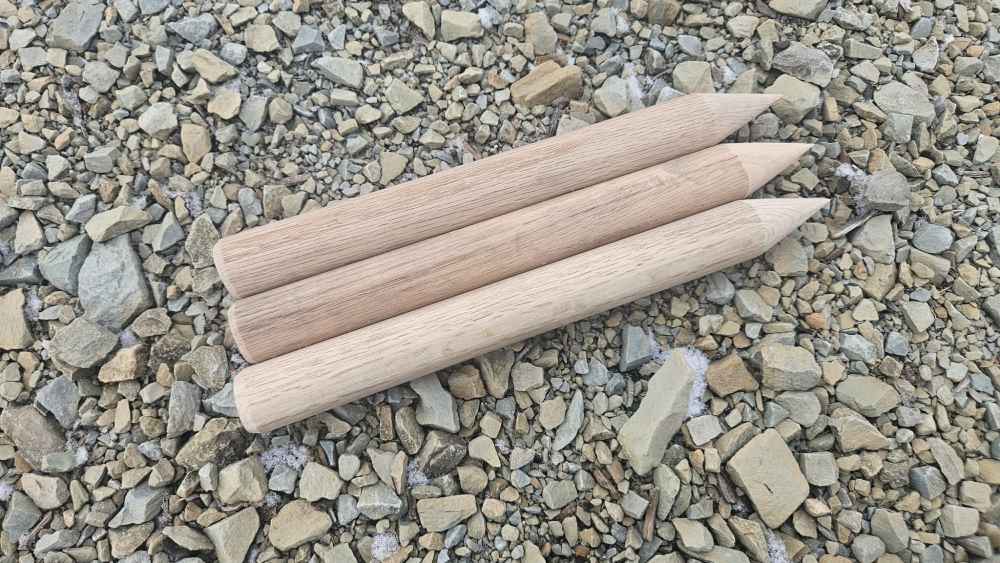 3 Red Oak Spikes For Tatami Cutting Stands-img-0