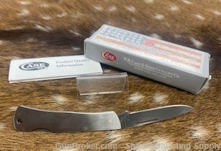 CASE BRUSHED STAINLESS STEEL EXECUTIVE LOCKBACK-img-0