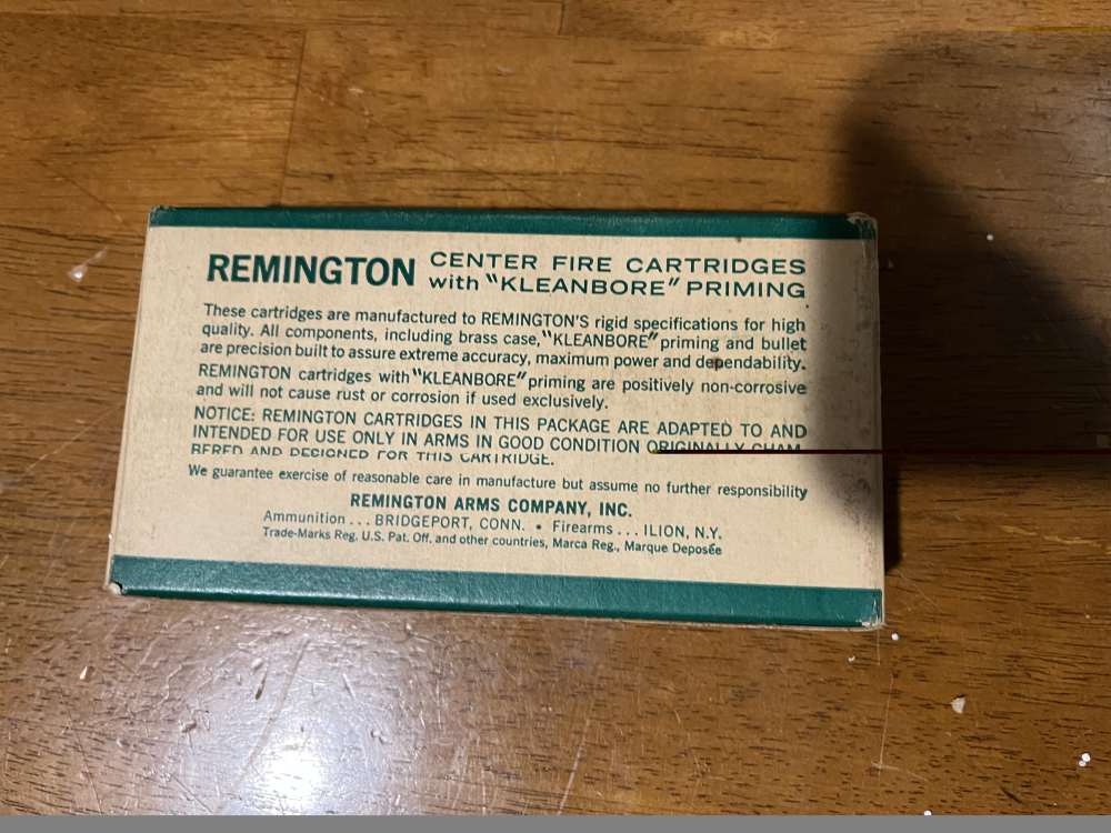 30-30 WINCHESTER AMMO NICE OLD BOX OF 20 ROUNDS REMINGTON CORE-LOKT -img-2