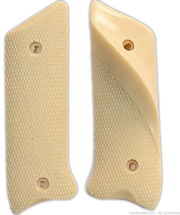 Ruger MKIII .22 Auto Ivory-Like Grips, Checkered With Thumb Rest-img-0