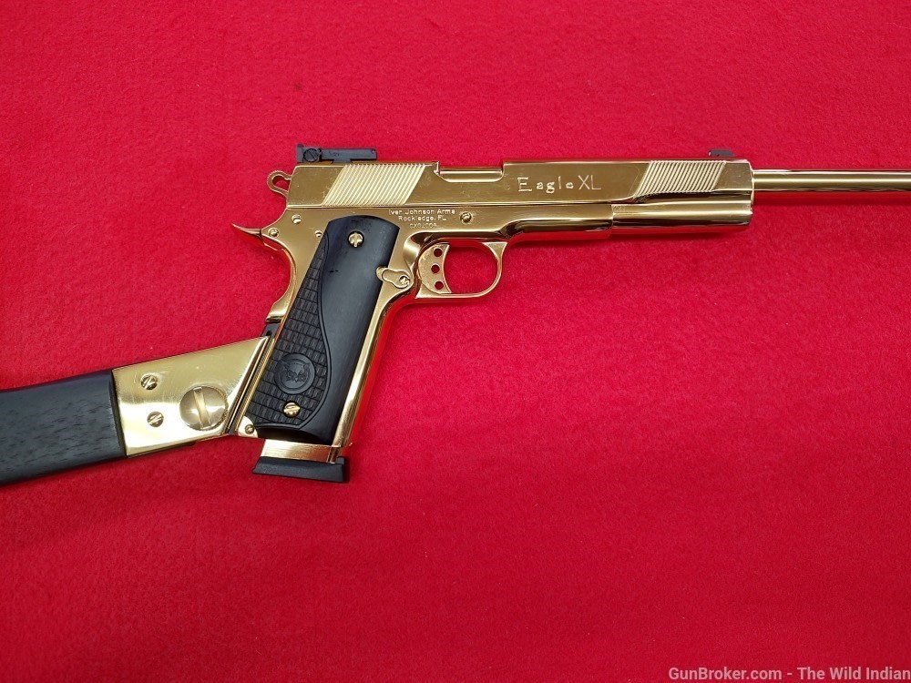 IVER JOHNSON EAGLE XL45 .45ACP CARBINE 16" BBL 24K GOLD-img-3