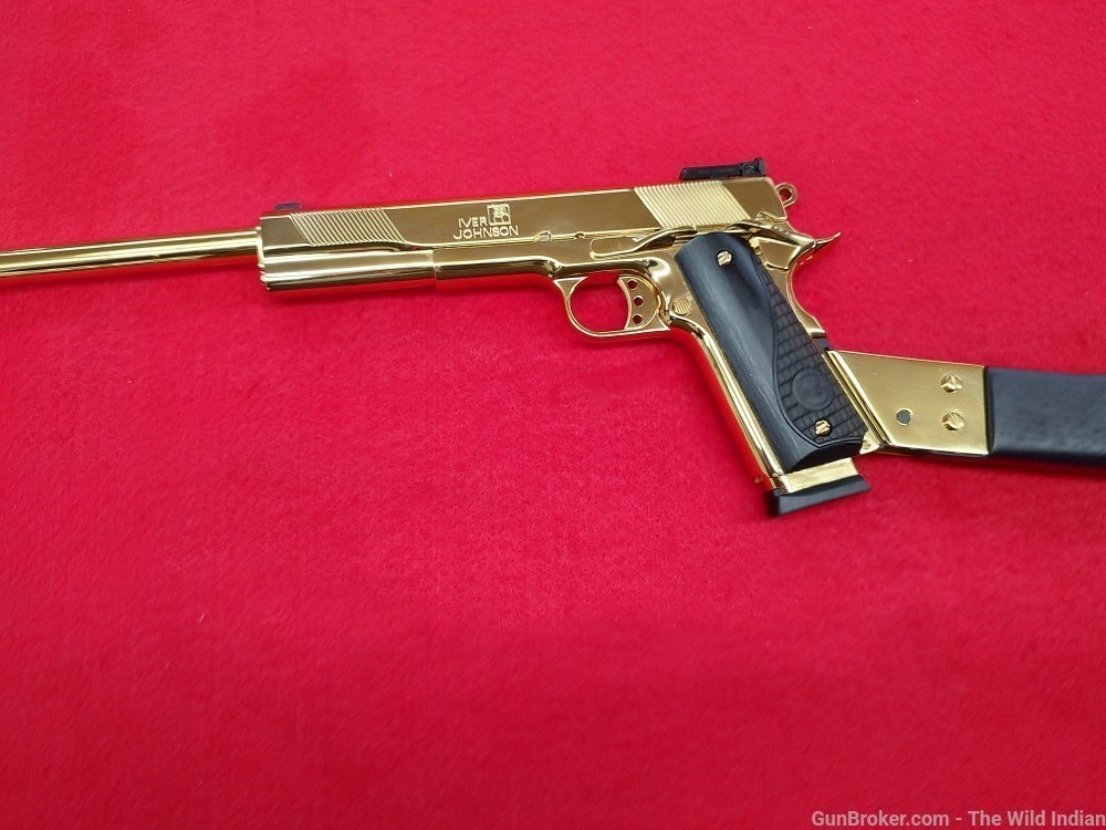 IVER JOHNSON EAGLE XL45 .45ACP CARBINE 16" BBL 24K GOLD-img-9