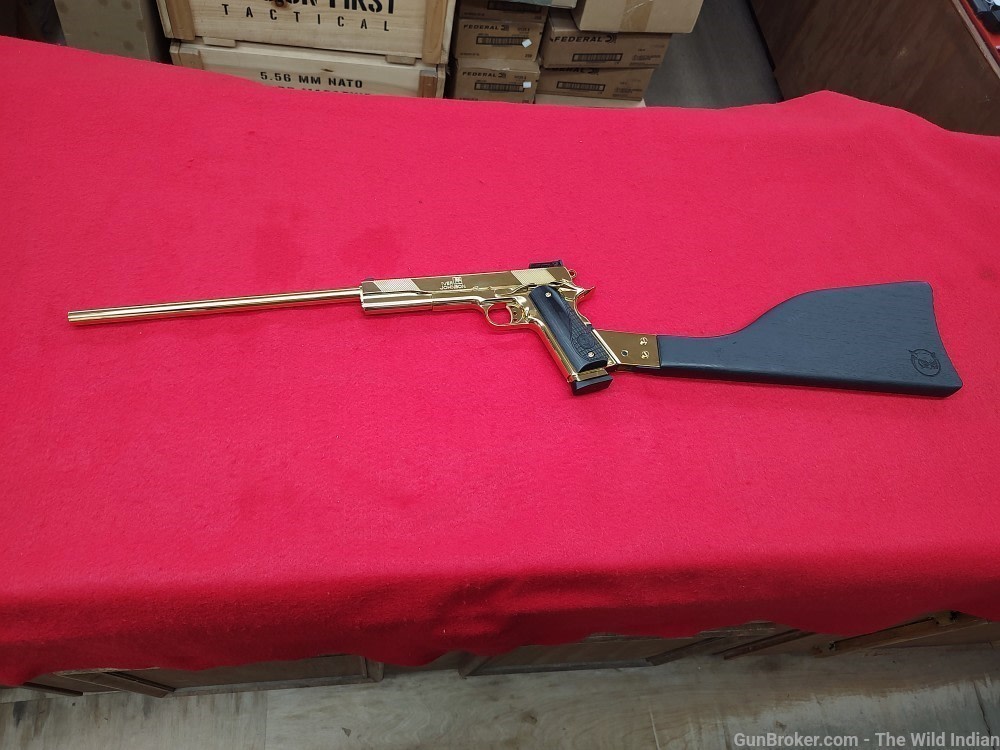 IVER JOHNSON EAGLE XL45 .45ACP CARBINE 16" BBL 24K GOLD-img-11