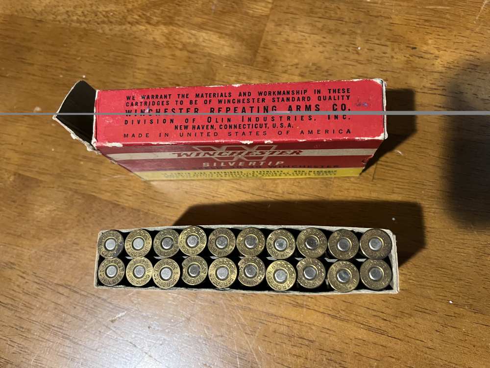 NICE OLD WINCHESTER SILVERTIP BOX OF 20 FULL-img-2