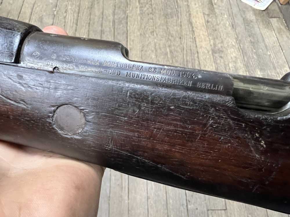 PORTUGUESE 1904/39 MAUSER VERGUEIRO RIFLE W muzzle cover 8mm -img-9