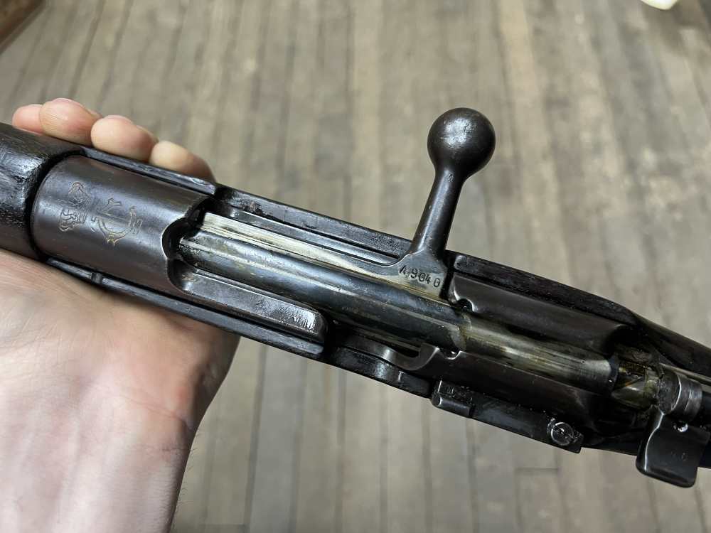 PORTUGUESE 1904/39 MAUSER VERGUEIRO RIFLE W muzzle cover 8mm -img-17