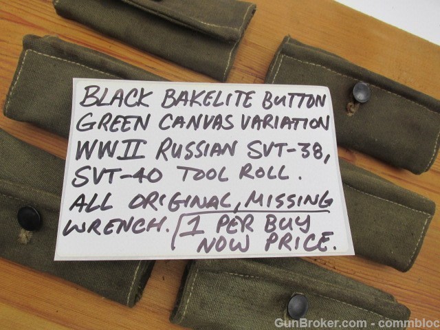 russian svt-38 svt-40 tokarev tool roll ww2 black bakelite type svt38 svt40-img-1