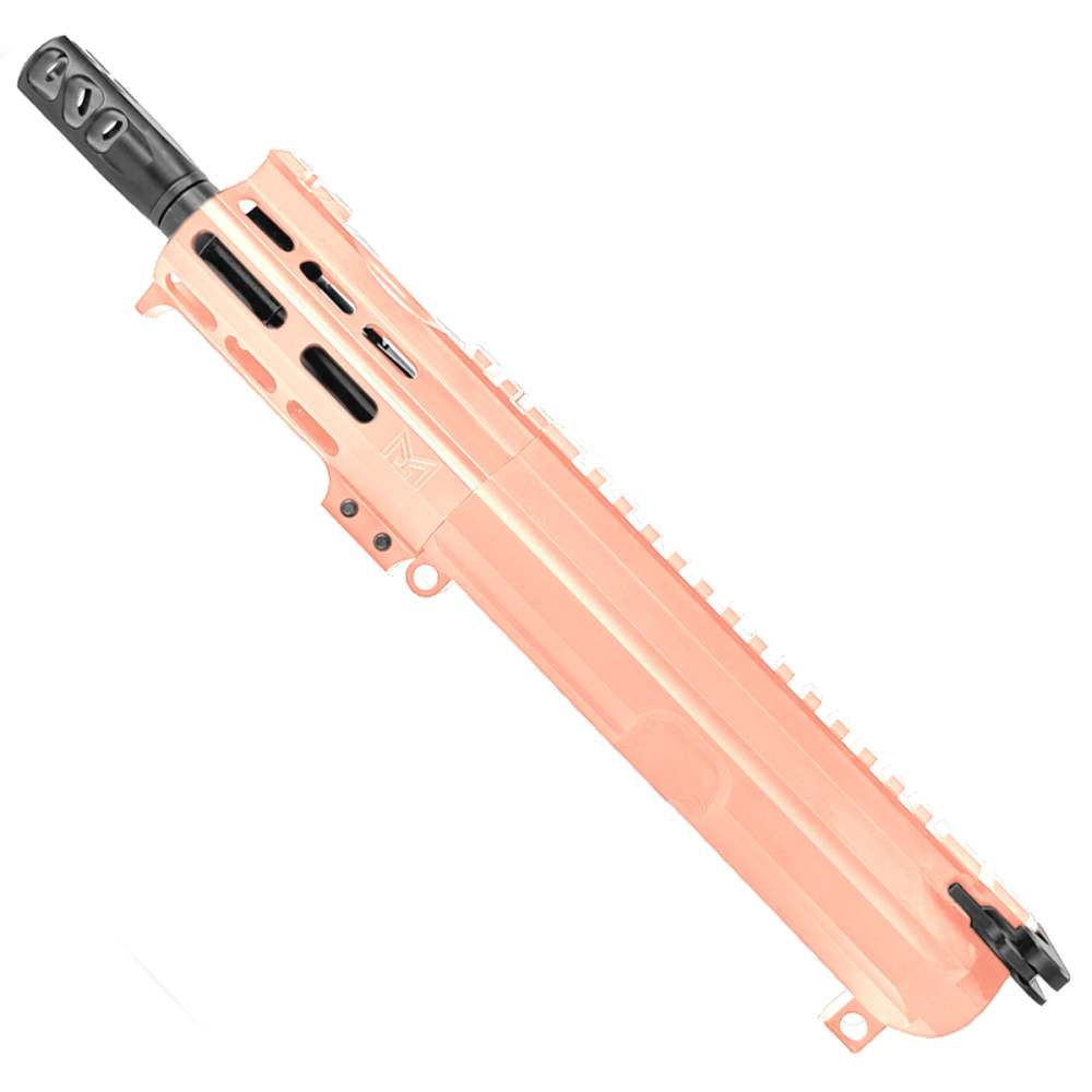 AR15 7.62x39mm Micro Pistol Upper Assembly 5" Barrel  4" MLOK Rose Gold-img-1