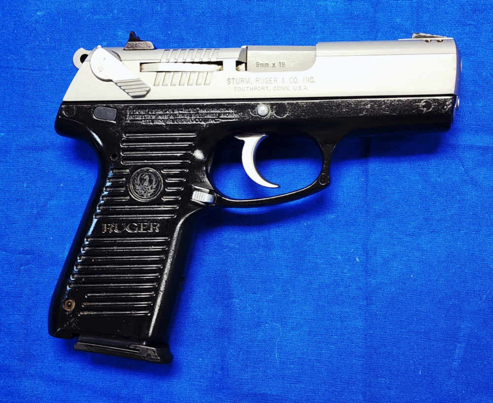 RUGER P95 9MM 3.9" STAINLESS SLIDE W/ CASE& XTRA MAG, 2005-img-1